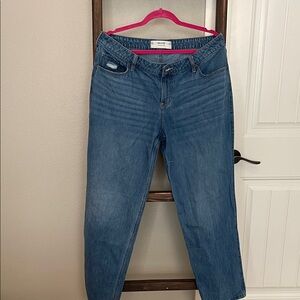 Hollister Blue Low Rise Loose Straight Leg Jeans